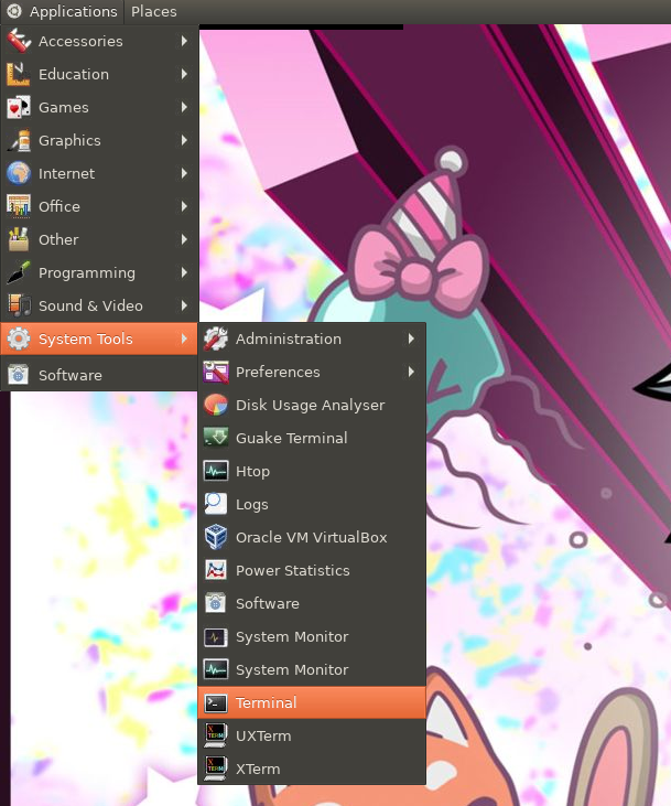 Ubuntu shell